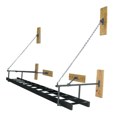 Gym Ladder - Horizontal - Wall-Mounted (Black)